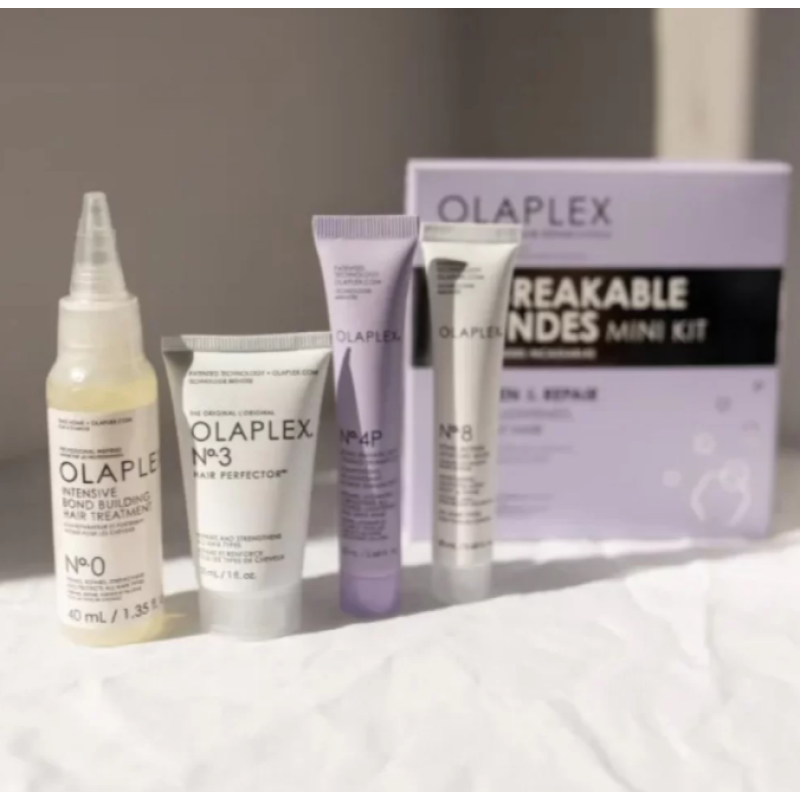 Набор миниатюр для блонда Яркость и обновление Olaplex Unbreakable Blondes Mini Kit