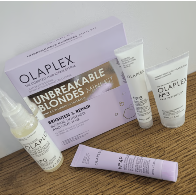 Набор миниатюр для блонда Яркость и обновление Olaplex Unbreakable Blondes Mini Kit