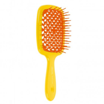 Расческа для укладки волос ORIGINAL Superbrush Janeke желто-оранжевая