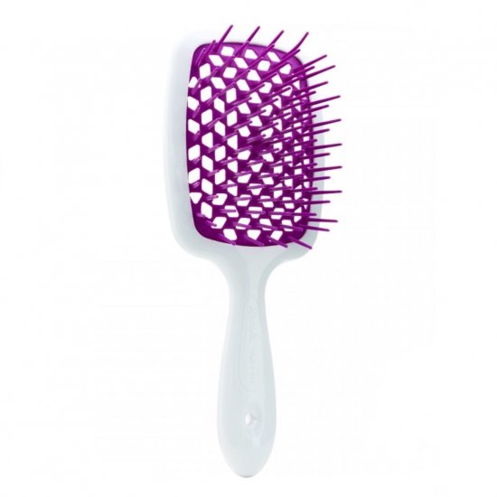 Расческа для укладки волос ORIGINAL Superbrush Janeke бело-фиолетовая