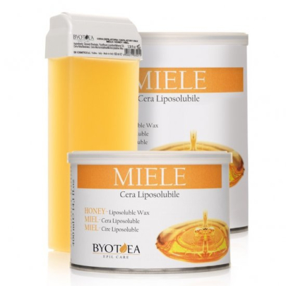 Воск для депиляции увлажняющий Мед HONEY LIPOSOLUBLE DEPILATORY WAX Byotea 
