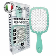 Расческа для укладки волос ORIGINAL Superbrush Janeke бело-берюзовая