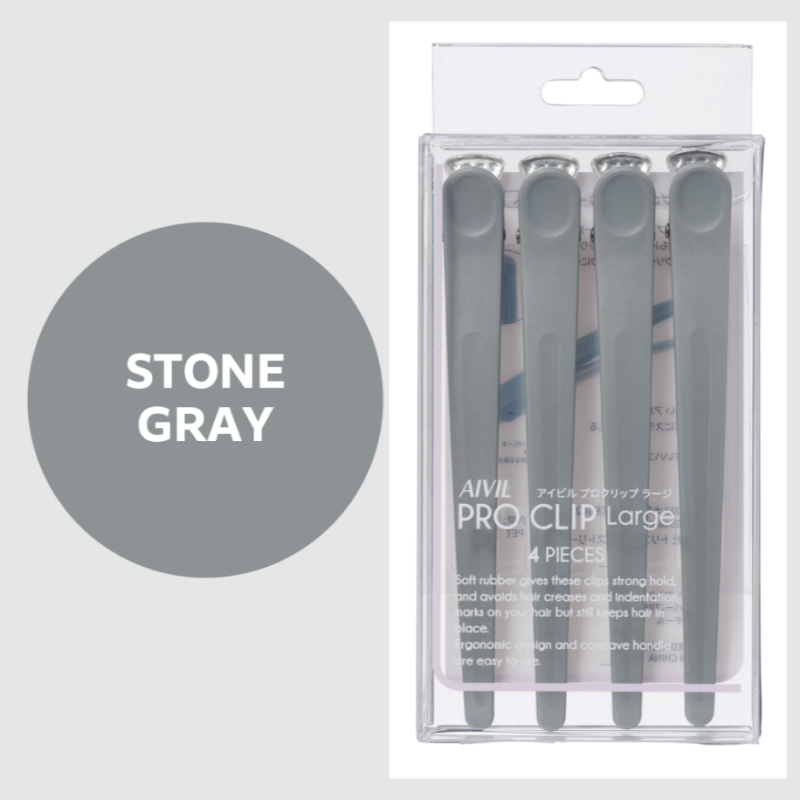 Зажим для волос AIVIL PRO CLIP LARGE Stone Grey 1 шт 
