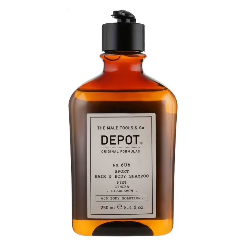 Шампунь освежающий для волос и тела No.606 Sport Hair Body Shampoo DEPOT