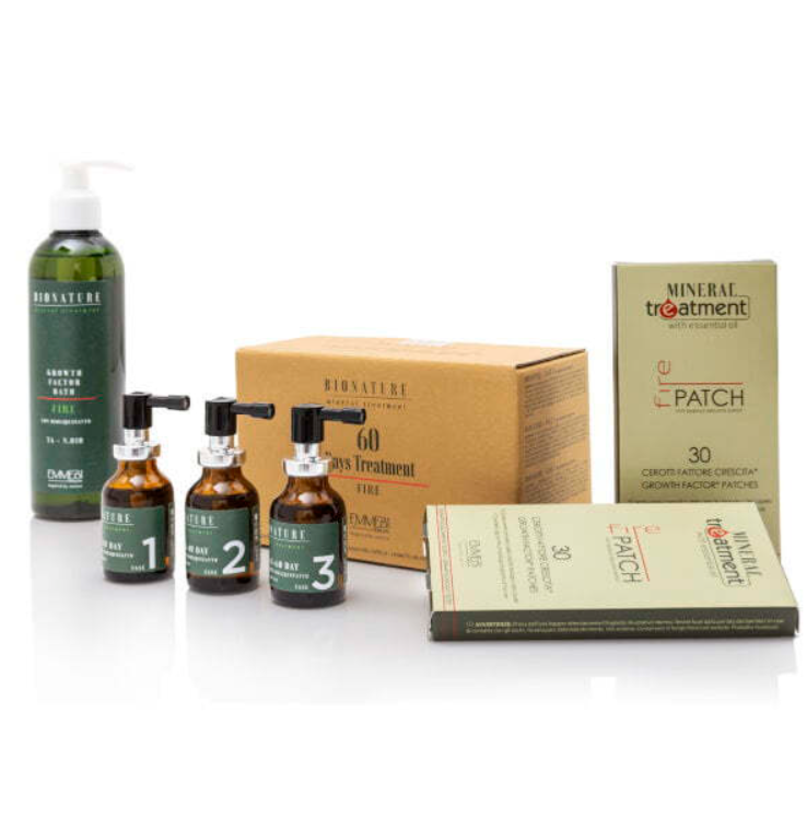 Домашний набор интенсивного лечения от выпадения волос BioNature Intensive Home Treatment Emmebi Italia