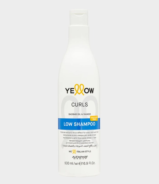 Шампунь для кучерявого волосся Curls Low Shampoo Yellow 500 мл Шампунь для кучерявого волосся Curls Low Shampoo Yellow 500 мл