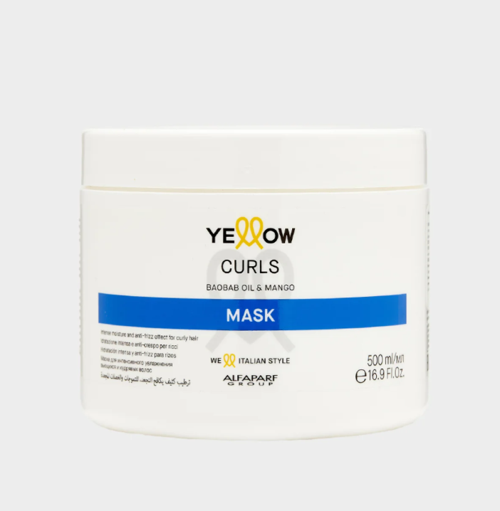 Зволожуюча маска для кучерявого волосся Curls Mask Yellow 500 мл Зволожуюча маска для кучерявого волосся Curls Mask Yellow 500 мл