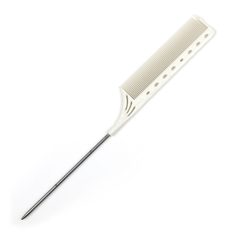 Профессиональная расческа YS-182 Tail Comb White Y.S.Park Professional 